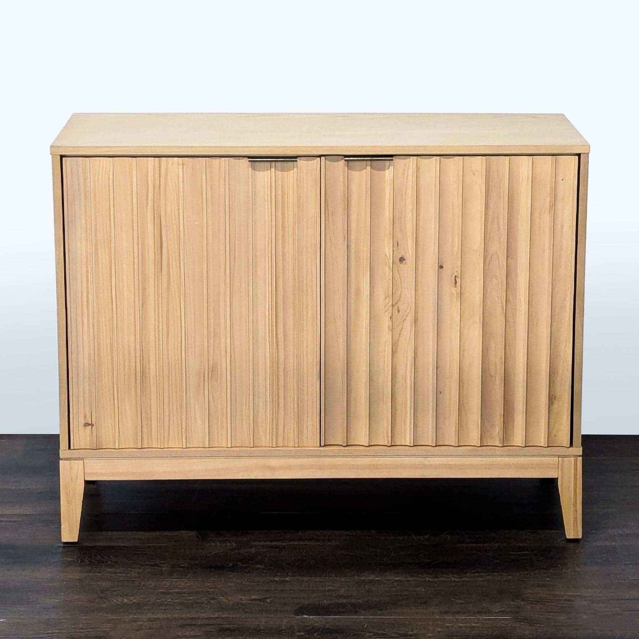 Nathan James Two Door Scalloped Cabinet - Image 1