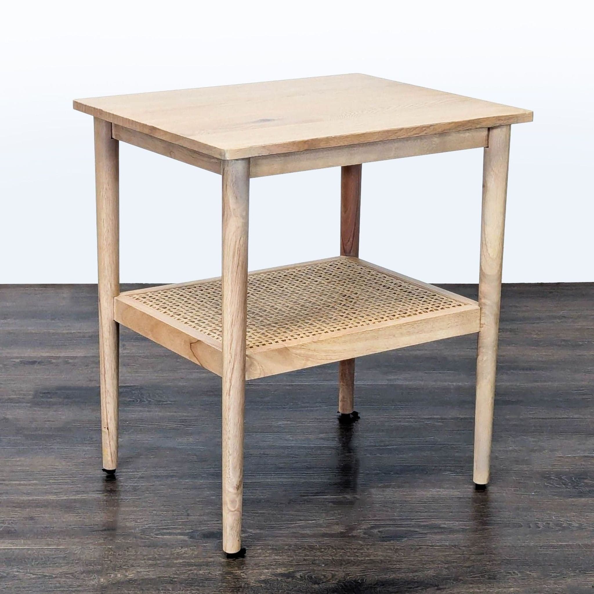 Hearth & Hand with Magnolia Accent Table with Cane Shelf - Image 1
