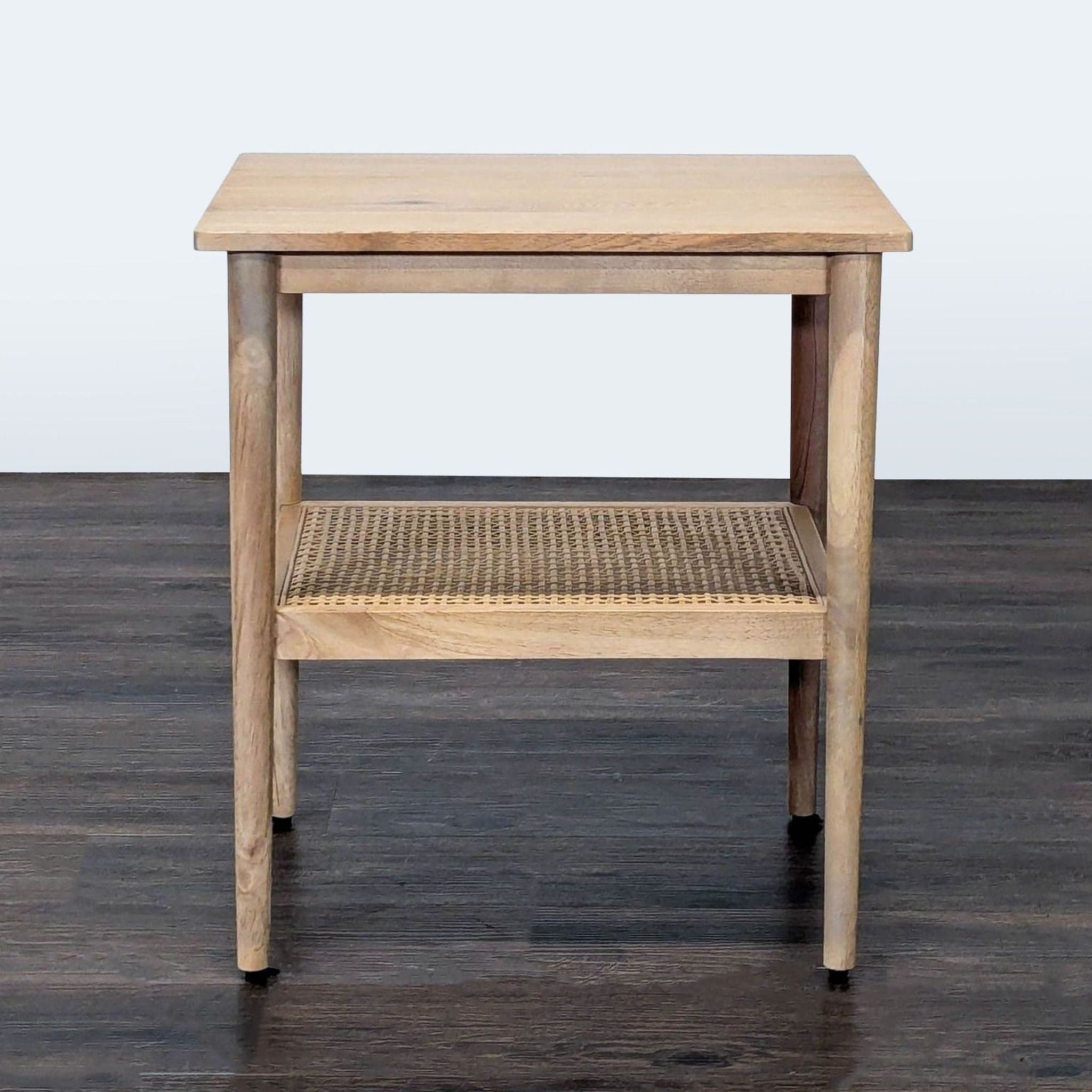Hearth & Hand with Magnolia Accent Table with Cane Shelf - Thumbnail 2