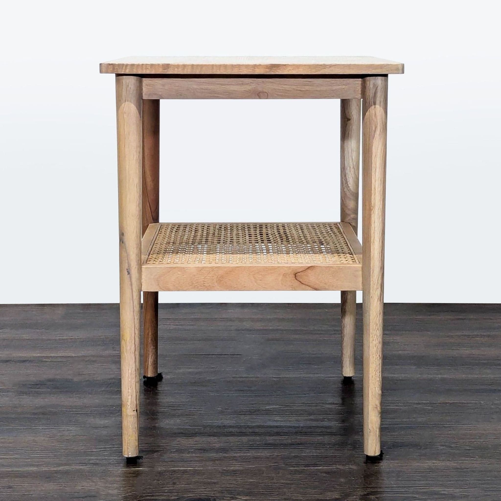 Hearth & Hand with Magnolia Accent Table with Cane Shelf - Thumbnail 3