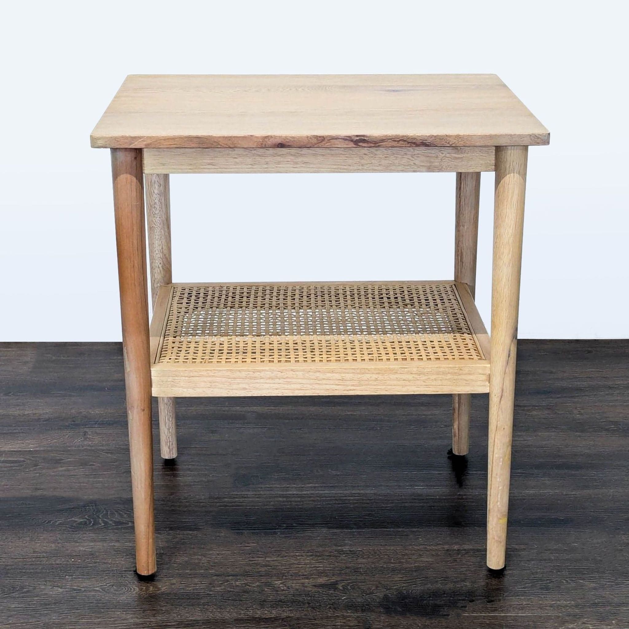 Hearth & Hand with Magnolia Accent Table with Cane Shelf - Thumbnail 4