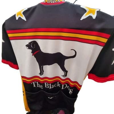 Louis Garneau Black Dog Full Zip Cycling Jersey Mens S Women - Thumbnail 3