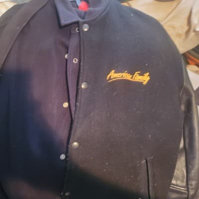 "American Family" Crew Bomber Jacket - Image 1