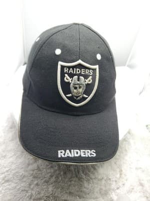 NFL Game Day Cap Oakland Raiders Football Hat One Size Adjustment Strap Black - Image 1