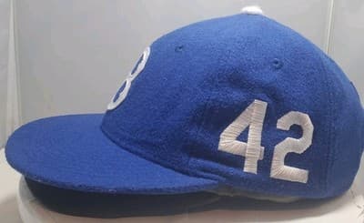 Jackie Robinson Blue Los Angeles Dodgers Strapback Hat/cap - Thumbnail 2