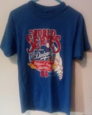 1988 Dodgers National League Champs MLB tshirt - Image 1