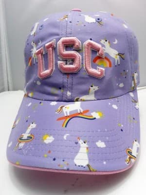 47 Brand USC Lavender Unicorn Youth Girls Strap back Hat - Image 1