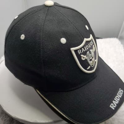 NFL Game Day Cap Oakland Raiders Football Hat One Size Adjustment Strap Black - Thumbnail 4