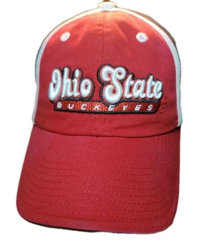 Ohio State Buckeyes Hat Cap Adjustable Strapback Captivating Headgear NCAA Red - Image 1