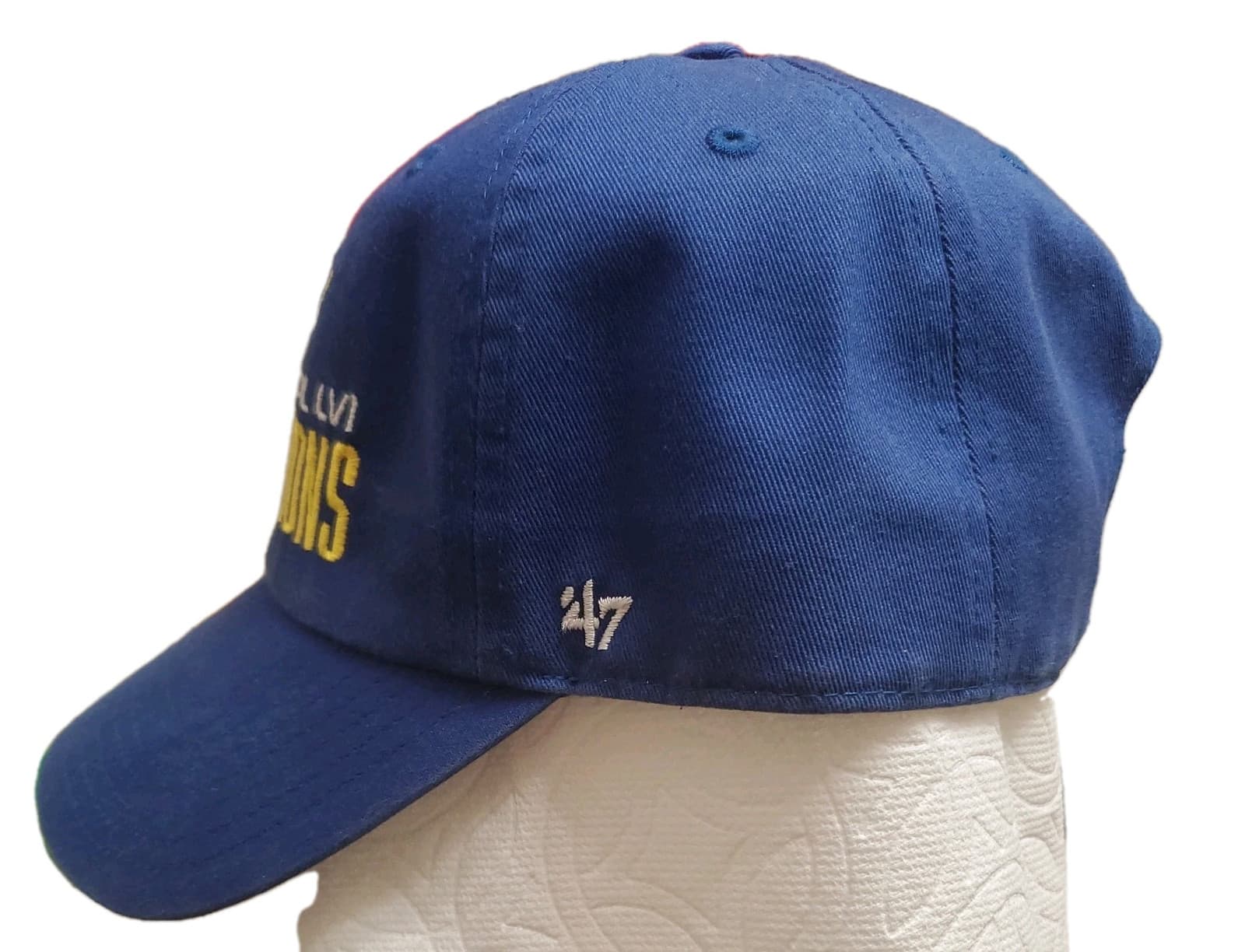 LA Rams Super Bowl LVI Champions Hat Blue Adjustable Back 47 - Thumbnail 3
