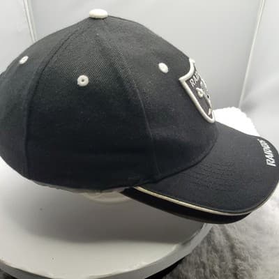 NFL Game Day Cap Oakland Raiders Football Hat One Size Adjustment Strap Black - Thumbnail 3