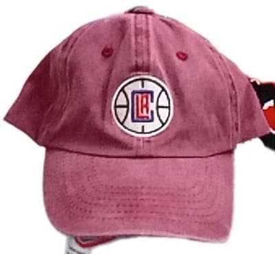 Pre Owned NBA Los Angeles LA Clippers Adjustable Hat Cap Red - Image 1