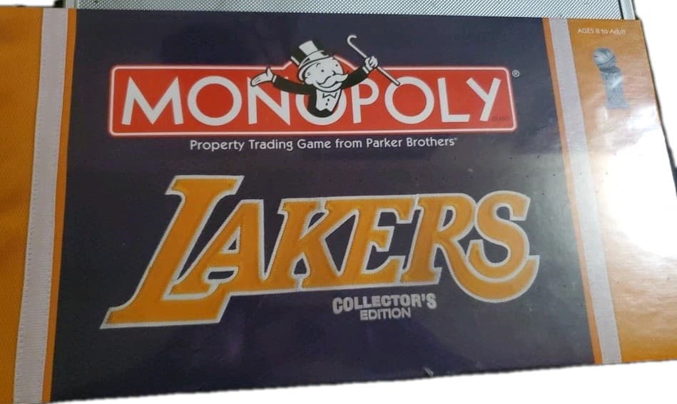 RARE NBA Los Angeles Lakers Collector's Edition Monopoly Game 2007 - Image 1