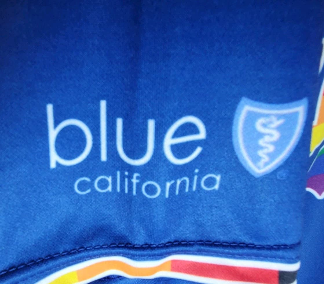 Dodgers Size M Men's Blue Short Sleeve #23 L.A. Pride Polyester Baseball Jersey - Thumbnail 5