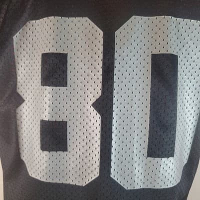 Reebok Jerry Rice #80 Oakland Raiders NFL On Field Football Jersey Size Youth XL - Thumbnail 4