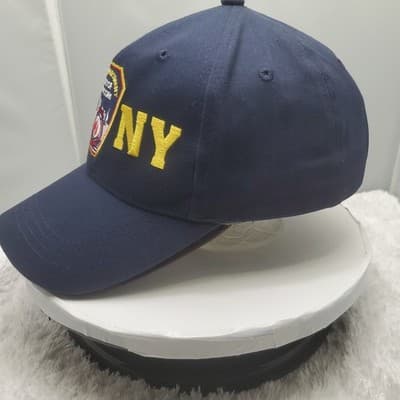 VTG Fire Department New York FDNY Adjustable Snapback Cap Dad Hat Embroidered OS - Thumbnail 2