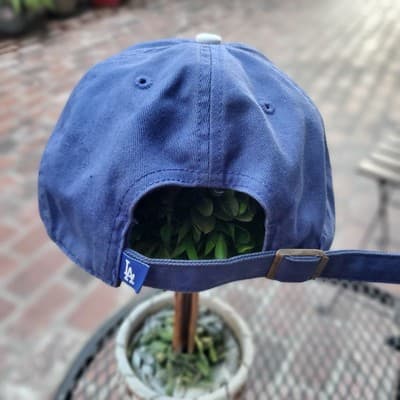 47 Brand Los Angeles Dodgers Hook & Loop Embroidered Baseball Hat One Size - Thumbnail 3
