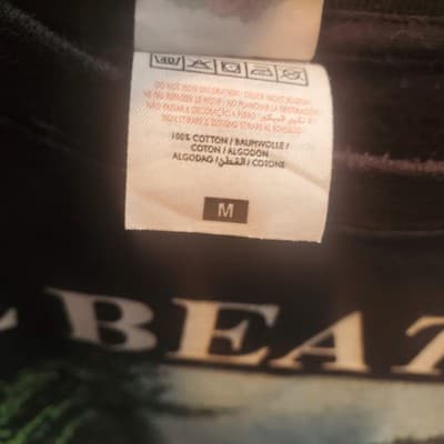 The Beatles Abbey Road Black Graphic T-Shirt Size Medium - Thumbnail 5
