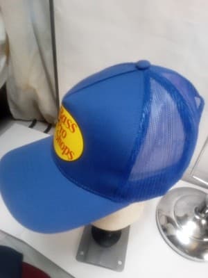 Blue Bass Pro Shops Y2K Hat Cap Fishing Outdoor Ammo Firearms Archery Hunt Game - Thumbnail 2