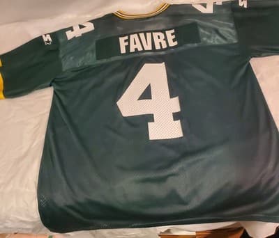 Vintage Brett Favre Green Bay Packers Jersey Men 52 xl Starter 1995 nfl USA - Thumbnail 4
