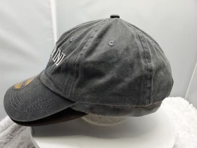 Santorini Greece Flag Baseball Cap Adjustable Strapback Gray - Thumbnail 2
