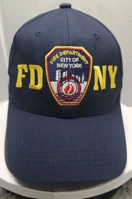 VTG Fire Department New York FDNY Adjustable Snapback Cap Dad Hat Embroidered OS - Image 1