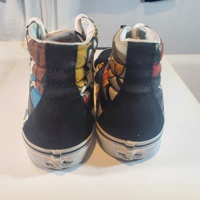 Vans Disney Mens Sk8 Hi Shoes Mickey Mouse Donald Pluto Goofy Size men's 4.5 - Thumbnail 12