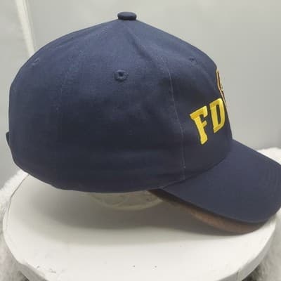 VTG Fire Department New York FDNY Adjustable Snapback Cap Dad Hat Embroidered OS - Thumbnail 4