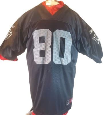 Reebok Jerry Rice #80 Oakland Raiders NFL On Field Football Jersey Size Youth XL - Thumbnail 2