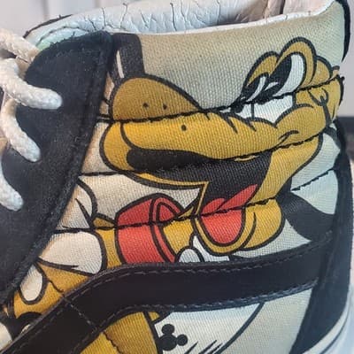 Vans Disney Mens Sk8 Hi Shoes Mickey Mouse Donald Pluto Goofy Size men's 4.5 - Thumbnail 3