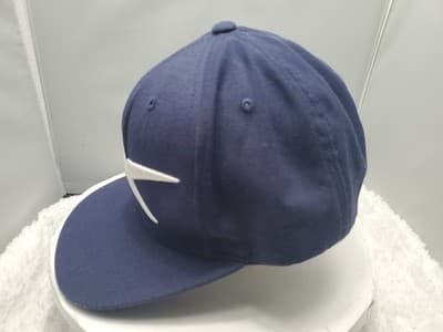 Reebok Navy Blue Snapback Hat - Flat Bill Vector Logo Mens Adjustable - Thumbnail 2