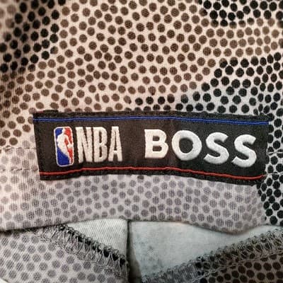 Hugo Boss Lakers Shirt Mens XL White Camo NBA Basketball Used - Thumbnail 4