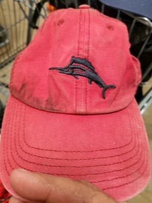 Tommy Bahama Hat Cap Strap Back Embroidered Marlin Mens Mango Margarita Recipe - Image 1