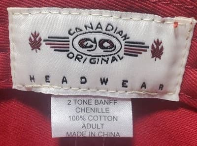 Banff Canadian Original Strapback Baseball Cap Black One Size Embroidered Cotton - Thumbnail 6