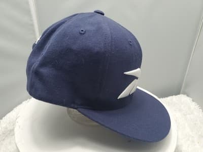 Reebok Navy Blue Snapback Hat - Flat Bill Vector Logo Mens Adjustable - Thumbnail 4