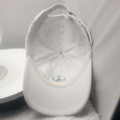 Volcan Tequila Slideback Hat White One Size Adjustable Embroidered Skull Cotton - Thumbnail 6