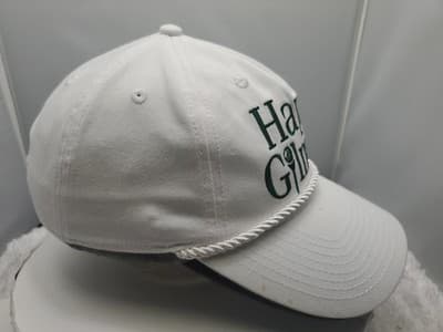 Happy Gilmore Golf Hat White Rope Cap Adjustable Adam Sandler Film - Thumbnail 4