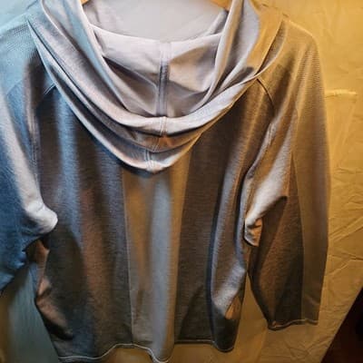 Los Angeles Dodgers MLB Majestic Gray Lightweight Hoodie Mens L/G/G - Thumbnail 6