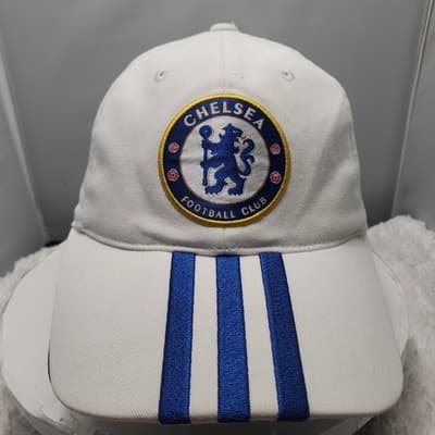 Vintage Chelsea Adidas White Football Cap/Hat - Image 1