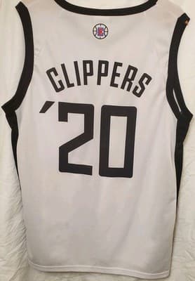 Los Angeles NBA Clippers white Jersey Promo #20 Bumble Men Size XL - Thumbnail 2