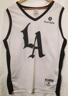 Los Angeles NBA Clippers white Jersey Promo #20 Bumble Men Size XL - Image 1
