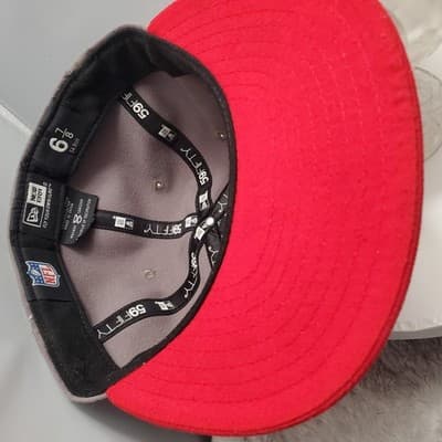Buccaneers Era 59Fifty Fitted Cap Gray Red NFL Skull Flag size 6 7/8 - Thumbnail 7