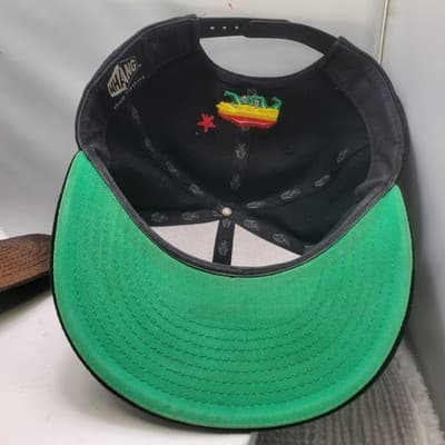 Whang Black Rainbow California Republic Cali Bear Pride Flat Bill Snapback Hat - Thumbnail 6