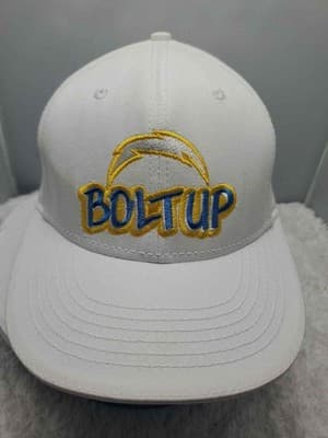 Los Angeles Chargers Bolt Up White Strapback Hat Cap NFL Football - Image 1