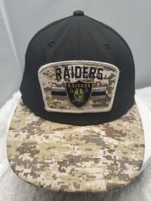 Raiders New Era 59FIFTY Salute To Service Camo Snapback Hat - Thumbnail 2
