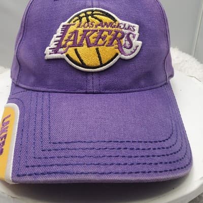 Official NBA Vintage SPL28 Los Angeles Lakers Hat Cap Flexfit Small Medium - Thumbnail 10