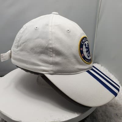 Vintage Chelsea Adidas White Football Cap/Hat - Thumbnail 4