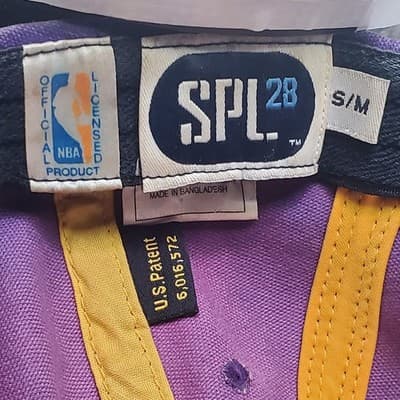 Official NBA Vintage SPL28 Los Angeles Lakers Hat Cap Flexfit Small Medium - Thumbnail 5