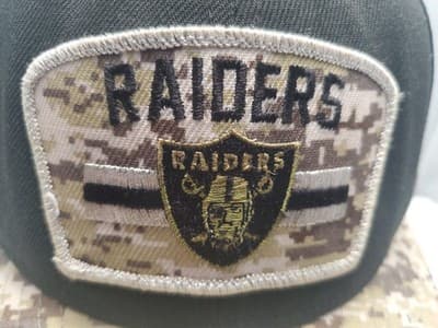 Raiders New Era 59FIFTY Salute To Service Camo Snapback Hat - Thumbnail 7