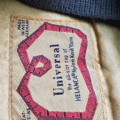 Vintage Universal Helanca Flat Cap Made in West Germany Brown Wool Knit Earflap - Thumbnail 3